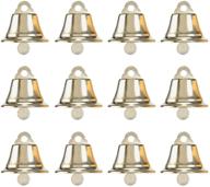 🔔 golden bell jingle bells binaryabc christmas tree ornaments decoration, pendants, 45mm, 12pcs (golden) logo