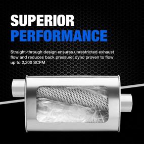 img 2 attached to 🔥 Dynomax Ultra Flo 17296 Exhaust Muffler: Superior Performance at its Best!