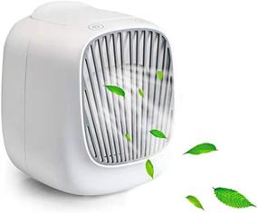 img 4 attached to Portable Air Conditioner: Rapid Cooling USB Fan for Office, Room & Camping