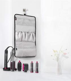 img 3 attached to Dyson Airwrap Travel Storage Case: Waterproof Organizer for Pre-Styling Dryer, Curling Barrels, Brushes - Black (JFQ-T01)