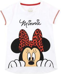 img 2 attached to Disney Girls Minnie Mouse T Shirt Girls' Clothing for Tops, Tees & Blouses