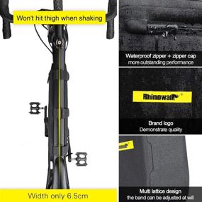 img 3 attached to 🚲 Rhinowalk Bike Frame Bag: Waterproof Triangle Bag for Road and Mountain Cycling Storage