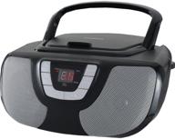 🎵 sylvania portable cd player boom box with am/fm radio - black: premium sound on the go! logo