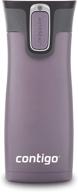 ☕ contigo autoseal west loop stainless steel travel mug - vacuum-insulated, 16 oz, dark plum логотип