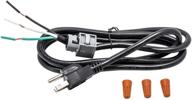 🔌 eastman 69011 dishwasher power cord kit - 5.3 ft, 16-gauge, 64" length, black логотип