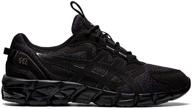 asics gel quantum running shoes black men's shoes for athletic logo