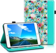 🌺 ulak ipad 6th 5th gen case, ipad 9.7 2018/2017 cases, premium pu leather multi-angle viewing folio smart stand cover for ipad 9.7 inch ipad 5th / 6th gen, auto wake/sleep (mint floral) logo