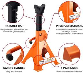 img 3 attached to Donext Jack Stand 3 Ton Capacity Steel