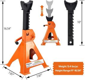 img 2 attached to Donext Jack Stand 3 Ton Capacity Steel