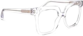 img 2 attached to Zeelool Oversized Eyeglasses Non Prescription ZOA02007 02