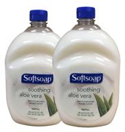 🧴 подпитывающая жидкое мыло softsoap с алое-вера: увлажняющее, 64 жидких унций, упаковка из 2 бутылок. логотип