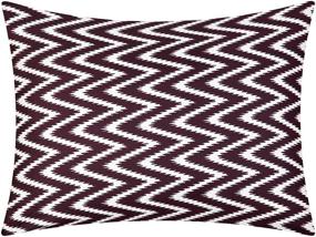 img 1 attached to Chic Home Jacky Comforter Set - Reversible Design, Ruffled Pleat, Geometric Chevron Pattern - Full/Queen, Purple