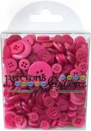 🌸 hb113 brilliant pink buttons galore hand-dyed button logo