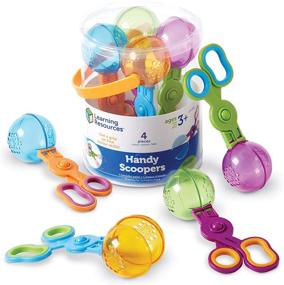 img 3 attached to 👐 Enhance Motor Skills with Learning Resources LER4963 Handy Scoopers: A Must-Have for Early Learning Activities