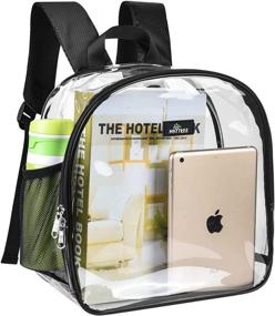 img 4 attached to 🎒 Durable Transparent Bookbags - Optimized for Backpacks