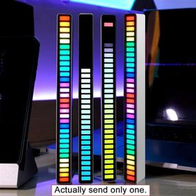 img 2 attached to 🌈 VEESA RGB Sound Control Rhythm Lights: Enhance Car Audio with 32 LED 18 Colors Audio Spectrum Analyzer & Voice Activated Atmosphere Light