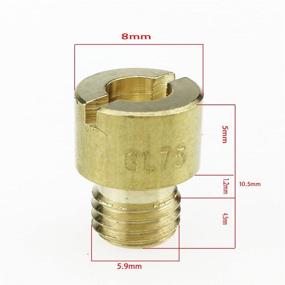 img 2 attached to 🛵 Карбюратор скутера Glixal Jog 50cc 72cc 1PE40QMB Mikuni VM11/22 для пит-байка, квадроцикла и мотоцикла на грязи - набор из 10 главных сопел - размеры #70, #75, #80, #85, #90, #95, #100, #105, #110, #115