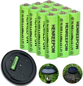 img 4 attached to Rechargeable 1 2V Pre Charged Landscaping AA 600MAh 12Pack