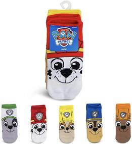 img 4 attached to 🐾 Nick Jr, Paw Patrol Big Face Boys 5 Pk (5 Pair) Shorty Socks - Fun and Colorful Paw Patrol Socks for Boys!