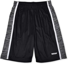 img 3 attached to 🏀 3-пакет шортов для мальчиков в баскетболе - высокопроизводительные атлетические шорты для мальчиков