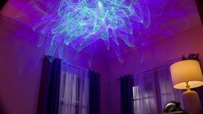 img 3 attached to 🌌 Enhance Your Space with BlissLights Ark Lite: LED Aurora Projector, Laser Nebula, Galaxy Lighting, Game Room Night Light, and Mood Lamp (Green/Blue/Grey)