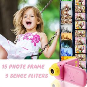 img 2 attached to 📸 Top-Rated Hyleton Kids Video Camera for Girls: 1080P FHD Digital Camcorder with 2.4" Screen - Perfect Age 3-10 Gift