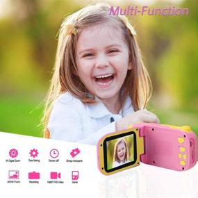 img 3 attached to 📸 Top-Rated Hyleton Kids Video Camera for Girls: 1080P FHD Digital Camcorder with 2.4" Screen - Perfect Age 3-10 Gift