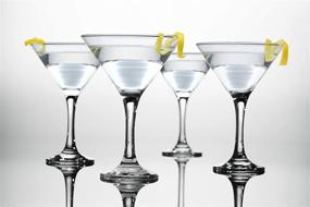 img 1 attached to 🍸 Stylish Epure Milano 12-Piece Martini Glass Set for Classic Cocktails & Martinis – 6 oz Stemmed Glassware