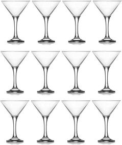 img 3 attached to 🍸 Stylish Epure Milano 12-Piece Martini Glass Set for Classic Cocktails & Martinis – 6 oz Stemmed Glassware