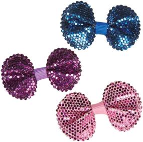 img 2 attached to Бантики Aria Sequin Bows, 100 штук