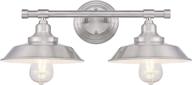 🏮 vintage iron hill indoor wall sconce: westinghouse lighting 6110300, brushed nickel finish логотип