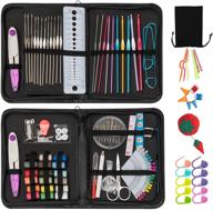 🧶 crochet hooks set & sewing kit - vagocom diy knitting supplies and sewing accessories organizer for beginners, adults, home, emergencies - includes crochet hooks, scissors, thimble, thread, needles, and more logo