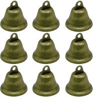 🔔 40 pieces 38mm vintage bronze jingle bells craft bells door bell christmas bell for dog potty training, housebreaking, wind chimes logo