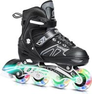 🛼 dikashi adjustable roller blades skates: ideal inline skates for all ages, beginners to adults - perfect outdoor light-up roller blades for boys, girls, women, and men логотип