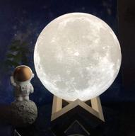 🌕 large moon lamp by nsl lighting - 7.9inch 3d printed moon light for kids' bedrooms, boys' spaces, and luna enthusiasts - moon night lamp for kids - moon light lamp логотип