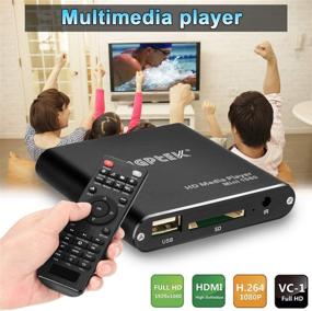 img 3 attached to 🎥 Ultra HDMI Media Player: Black Mini 1080p Full-HD for MKV/RM on HDD USB Drives & SD Cards