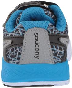 img 2 attached to 👟 Мальчики' Серебряные Оранжевые Зеленые Кроссовки Saucony