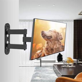 img 3 attached to 📺 Full Motion TV Wall Mount Bracket for 28-55 Inch TVs, BLUE STONE with Swivel Arm, Max VESA 400x400mm, 66 lbs Capacity, Center Design