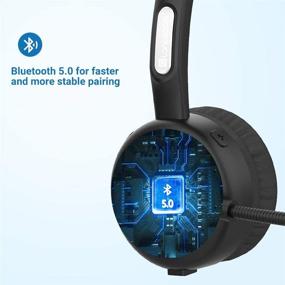 img 3 attached to 🔌 Беспроводные наушники High-Tech Trucker: Bluetooth 5.0, 24 часа разговора, совместимость с iPhone/Android/PC