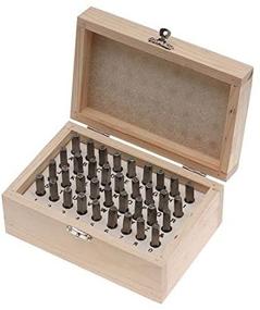 img 3 attached to 🔡 Beadsmith 36-Piece Letter & Number Punch Set: Stamping Metal with Wood Case - 1/8 Inch 3mm Size