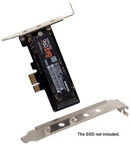 img 3 attached to 💾 Xiwai Low Profile PCI-E 3.0 x1 Lane M.2 NGFF SSD Adapter Card - Boost Nvme AHCI Performance with PCI Express Integration