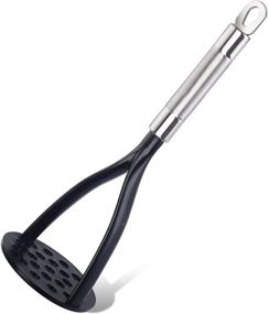 img 4 attached to 🥔 TENTA KITCHEN Good Grips Nylon Potato Masher Ricer Press Blender Crusher – Non-Stick Cookware Friendly, Heat Resistant Stainless Steel Handle for Effortless Cooking