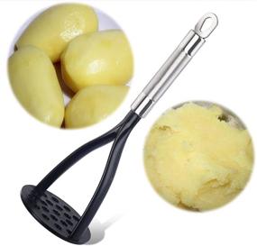 img 1 attached to 🥔 TENTA KITCHEN Good Grips Nylon Potato Masher Ricer Press Blender Crusher – Non-Stick Cookware Friendly, Heat Resistant Stainless Steel Handle for Effortless Cooking