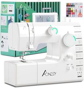 img 4 attached to 🧵 Aonesy Sewing Machine: 59 Built-in Stitches, Electric, Mint Green with Sewing Kit - Easy Sewing, Free Arms & Foot Pedal