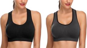 img 4 attached to MIRITY Women Racerback Sports Bras