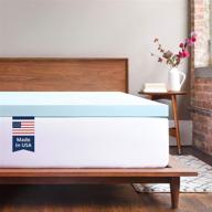 😴 cal king viscosoft 2 inch response gel memory foam mattress topper - enhancing your comfort with a premium mattress pad logo