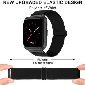 img 3 attached to Olytop Elastic Band Compatible With Fitbit Versa 2/ Fitbit Versa/Versa Lite