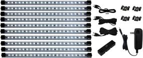 img 3 attached to Super Deluxe Pro Series 21 LED Kit for Under Cabinet Lighting - 24W 12V DC, Pure White 4200K, 135lm/ft (Optional Dimmer - See B00YNQ2DAM)