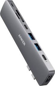 img 4 attached to 💻 Anker PowerExpand Direct 8-in-2 USB C Hub for MacBook with Thunderbolt 3, 4K HDMI, USB C/A Ports, SD/microSD Reader, Lightning Audio