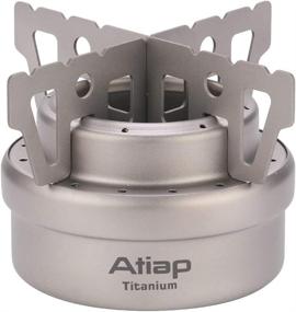 img 4 attached to 🔥 ATiAP Alcohol Stove: Titanium Ultralight Camping Stove with Cross Stand - Efficient Backpacking Stove for Outdoor Adventures